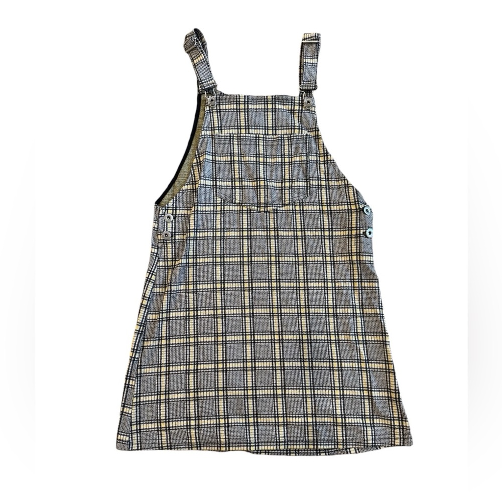 H&M Divided Plaid Overall Dress size 6